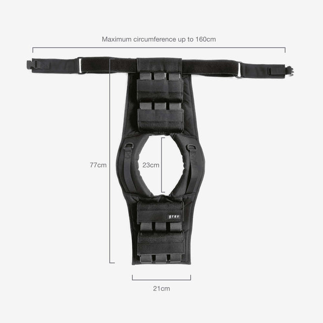 Grav weight vests 12kg dimension top view