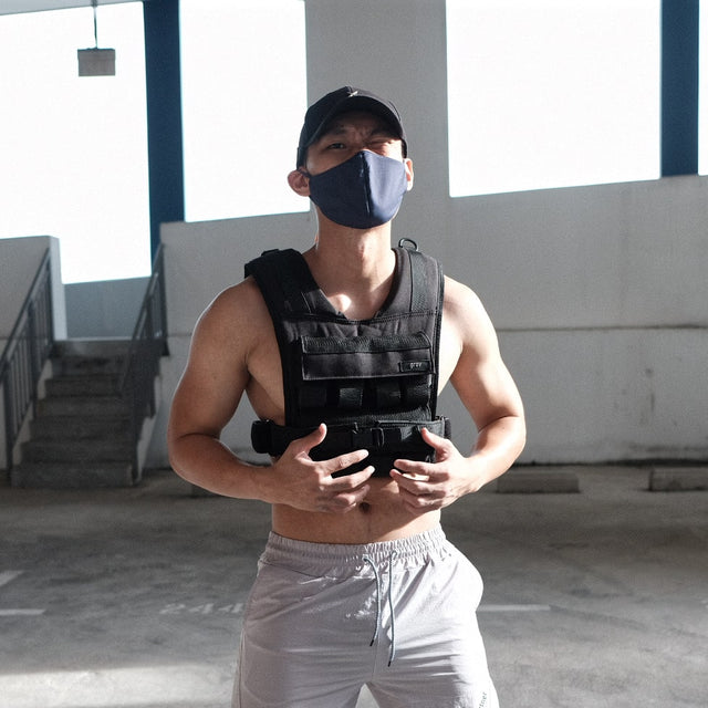 Grav weight vest 16kg front look