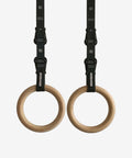 grav gymnastic wooden rings and double layer straps