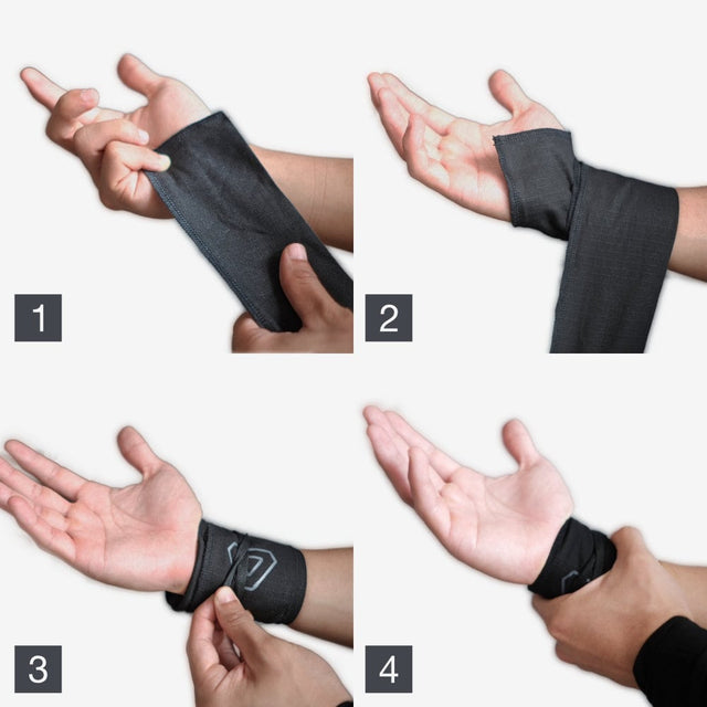 Instruction to wear grav wrist wraps