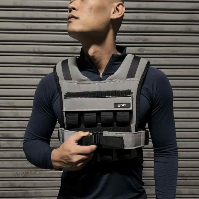 Grav Weight Vest Reflective Grey by Gravgear